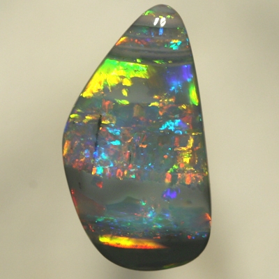 SOLID BLACK OPAL Unusual banded pattern  bright sparkles SEE VIDEO
